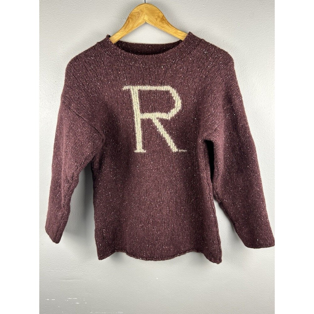 Wizarding World Harry Potter Ron Weasley Sweater Women M Burgundy Wool Silk